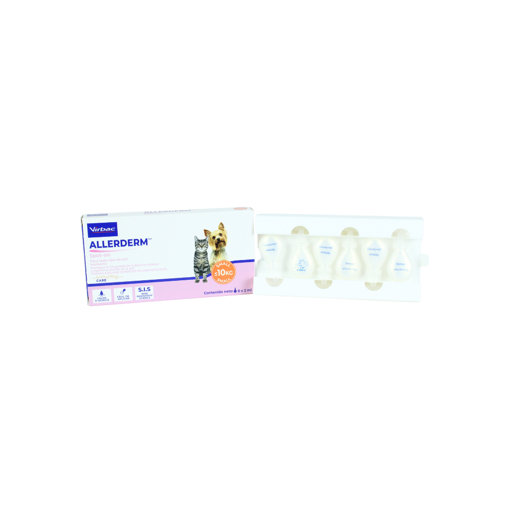 Virbac Allerderm Spot- On 6 Pipetas De 2 Ml