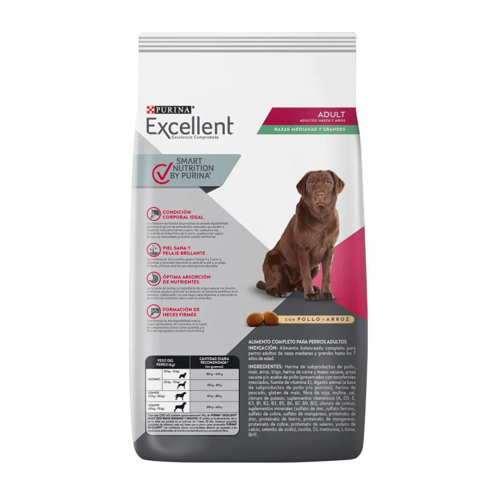 PURINA EXCELLENT ADULTO RAZA MEDIANA GRANDE 1.5 KG