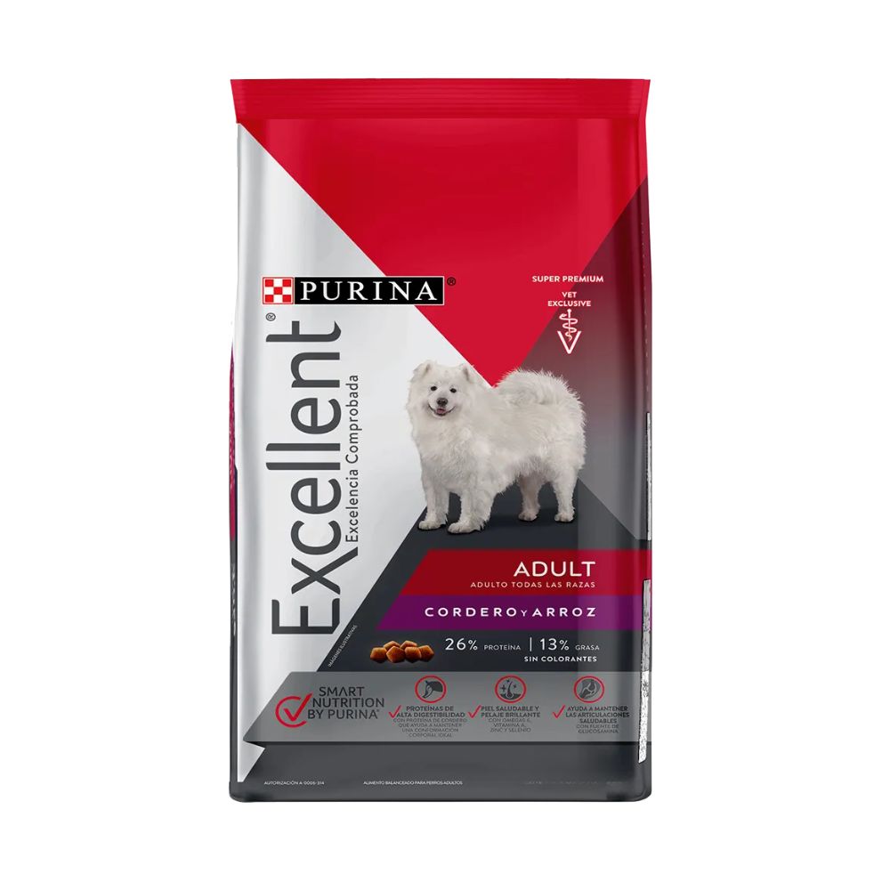 PURINA EXCELLENT ADULTO CORDERO 20KG