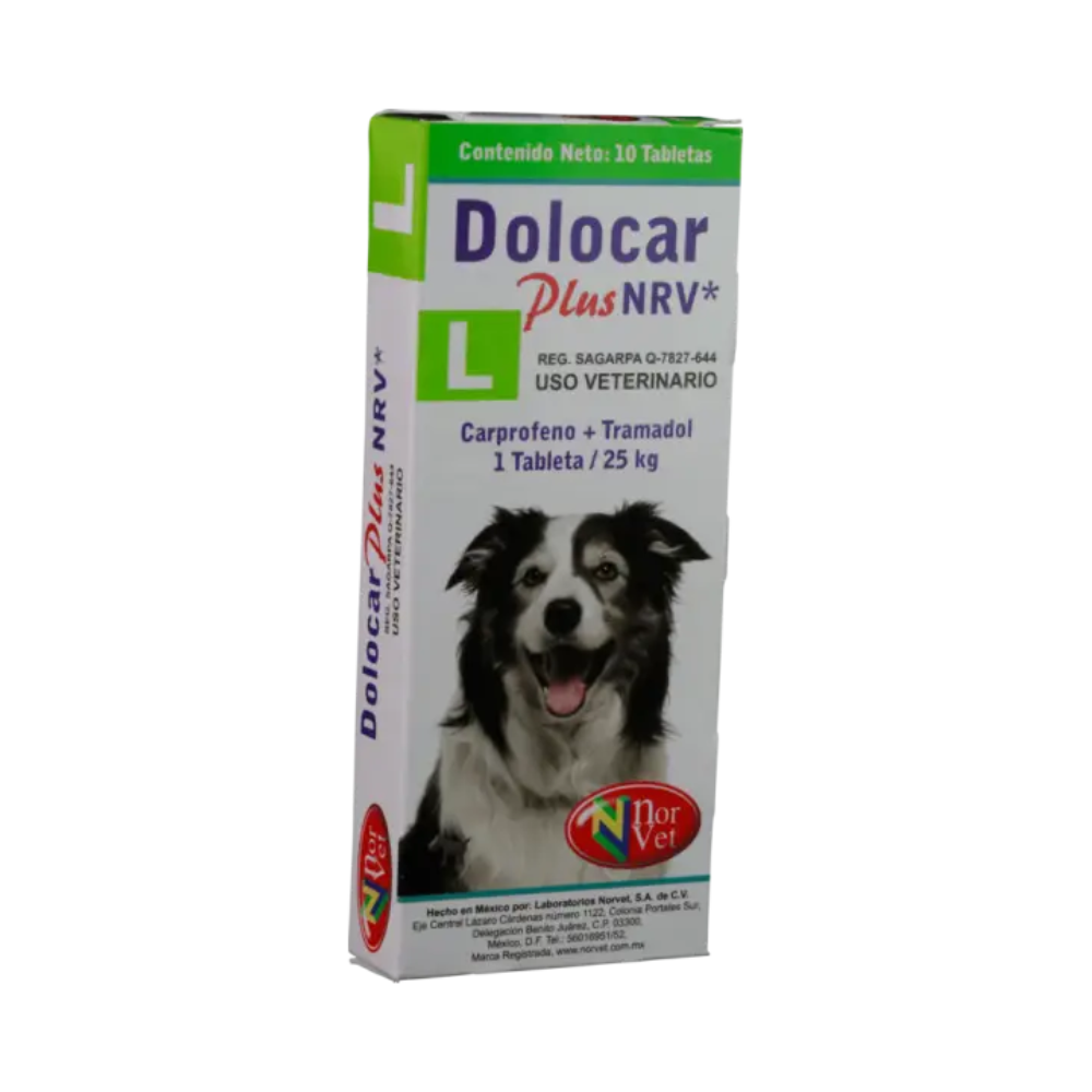 Norvet Dolocar Plus L 110 Mg / 50 Mg 10 Tabletas