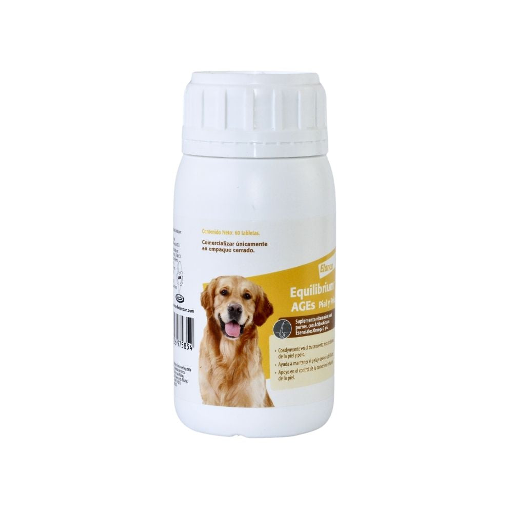 ELANCO EQUILIBRIUM AGES PIEL Y PELO 60 TABLETAS