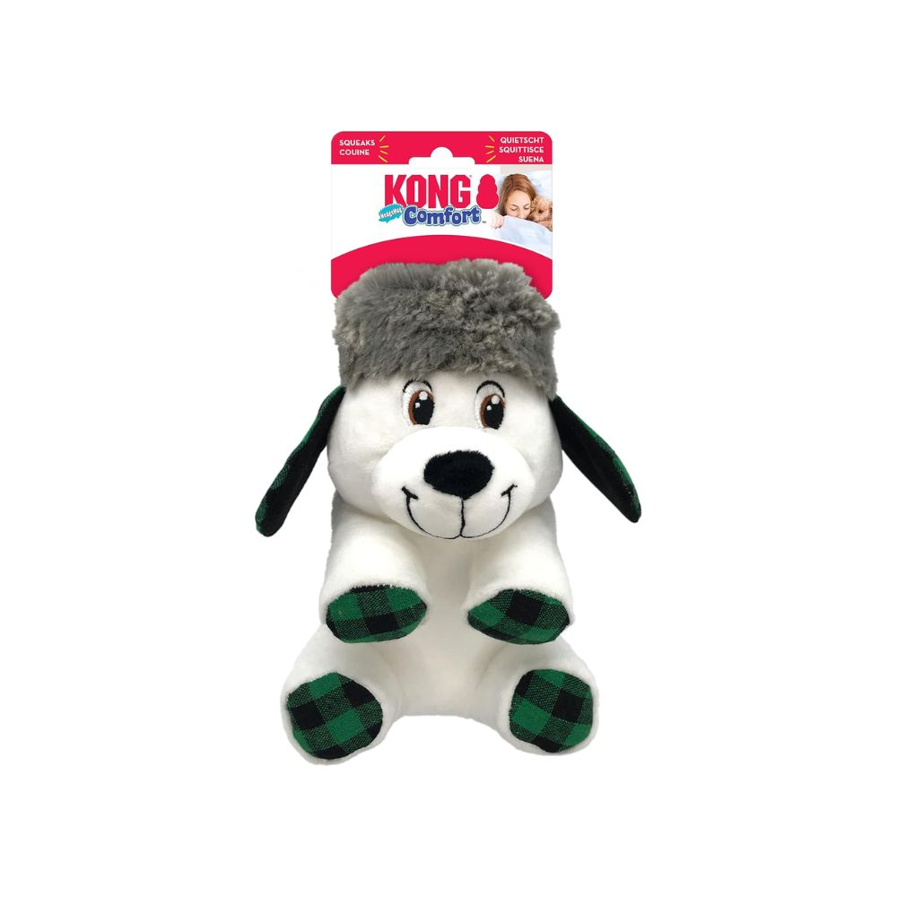 Kong Peluche Holliday Oso Blanco/Gris