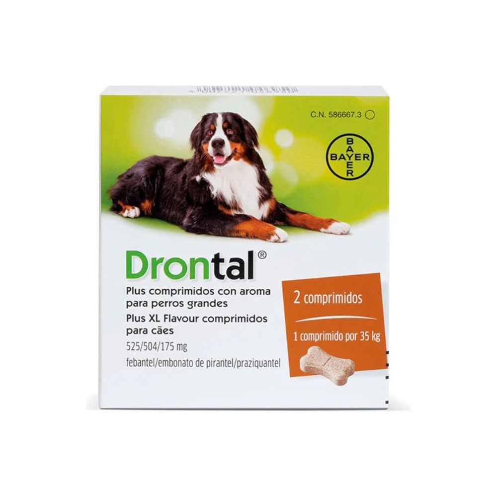 ELANCO DRONTAL TASTE PERROS 35KG CAJA CON 24 TAB