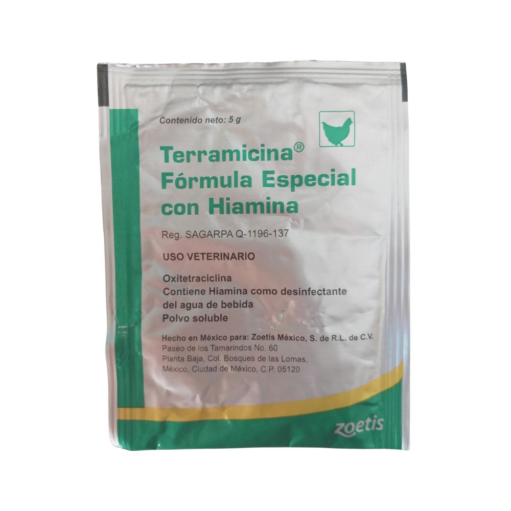 Zoetis Terramicina Formula Especial Con Hiamina 5G