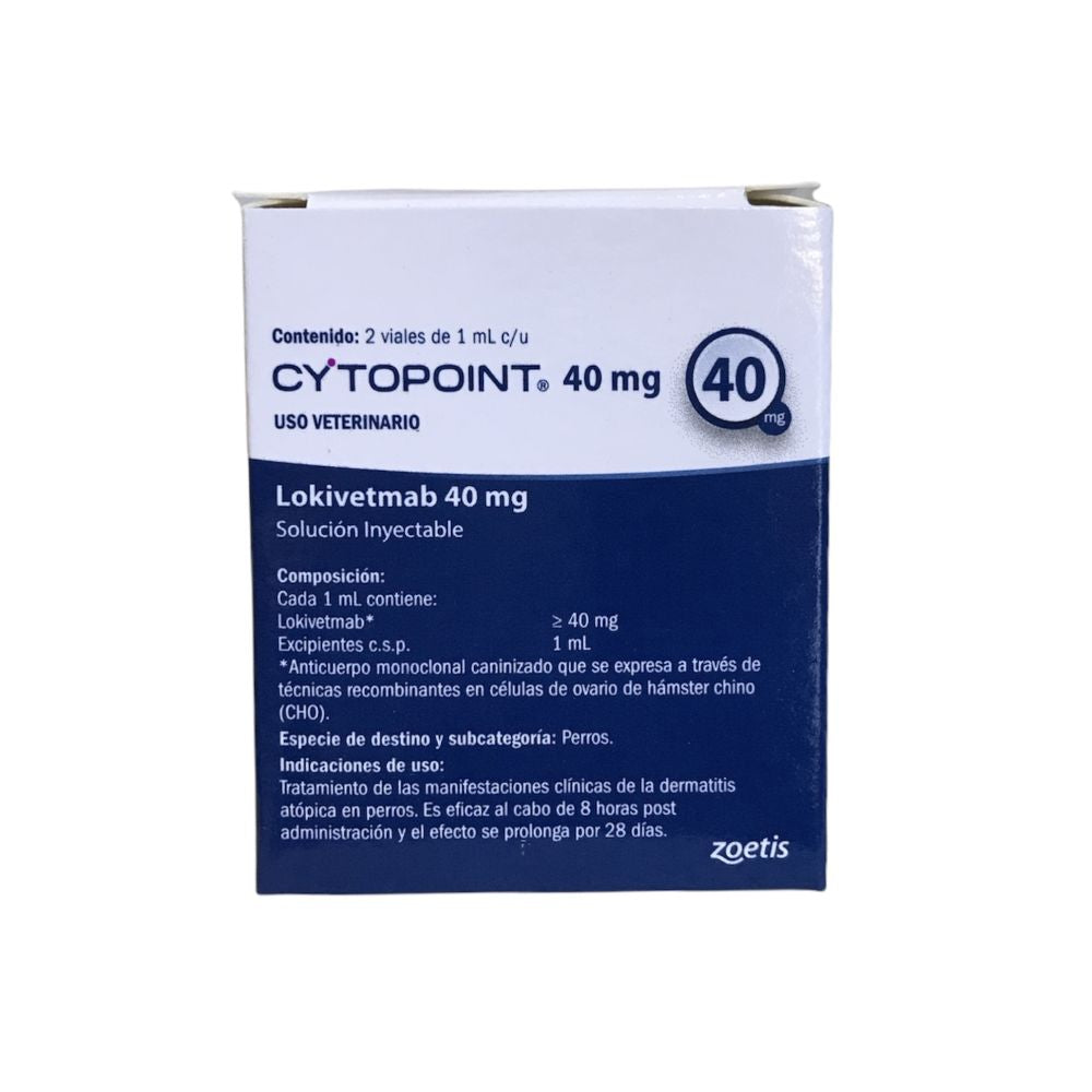 Zoetis Cytopoint 40 Mg 2 Viales 1 Ml C/U
