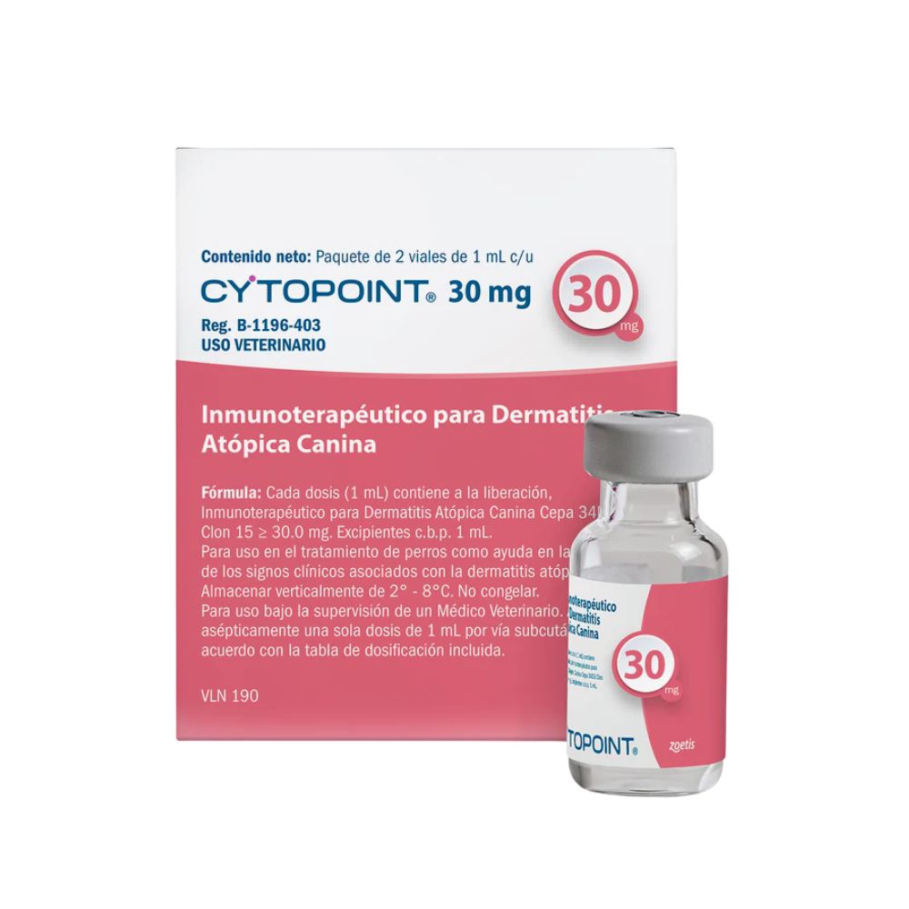 Zoetis Cytopoint 30 Mg 2 Viales 1 Ml C/U