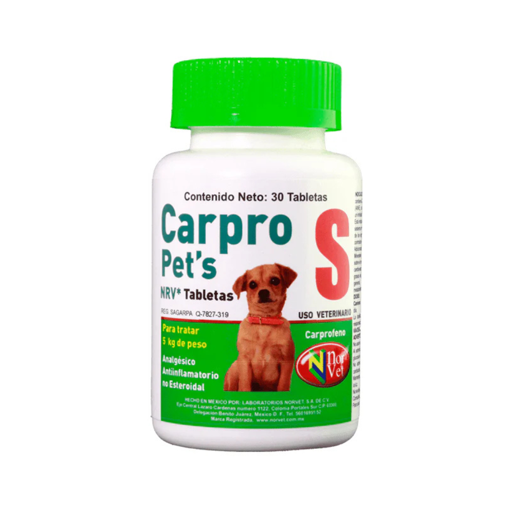 Norvet Carpro Pets S 22Mg/30Tab