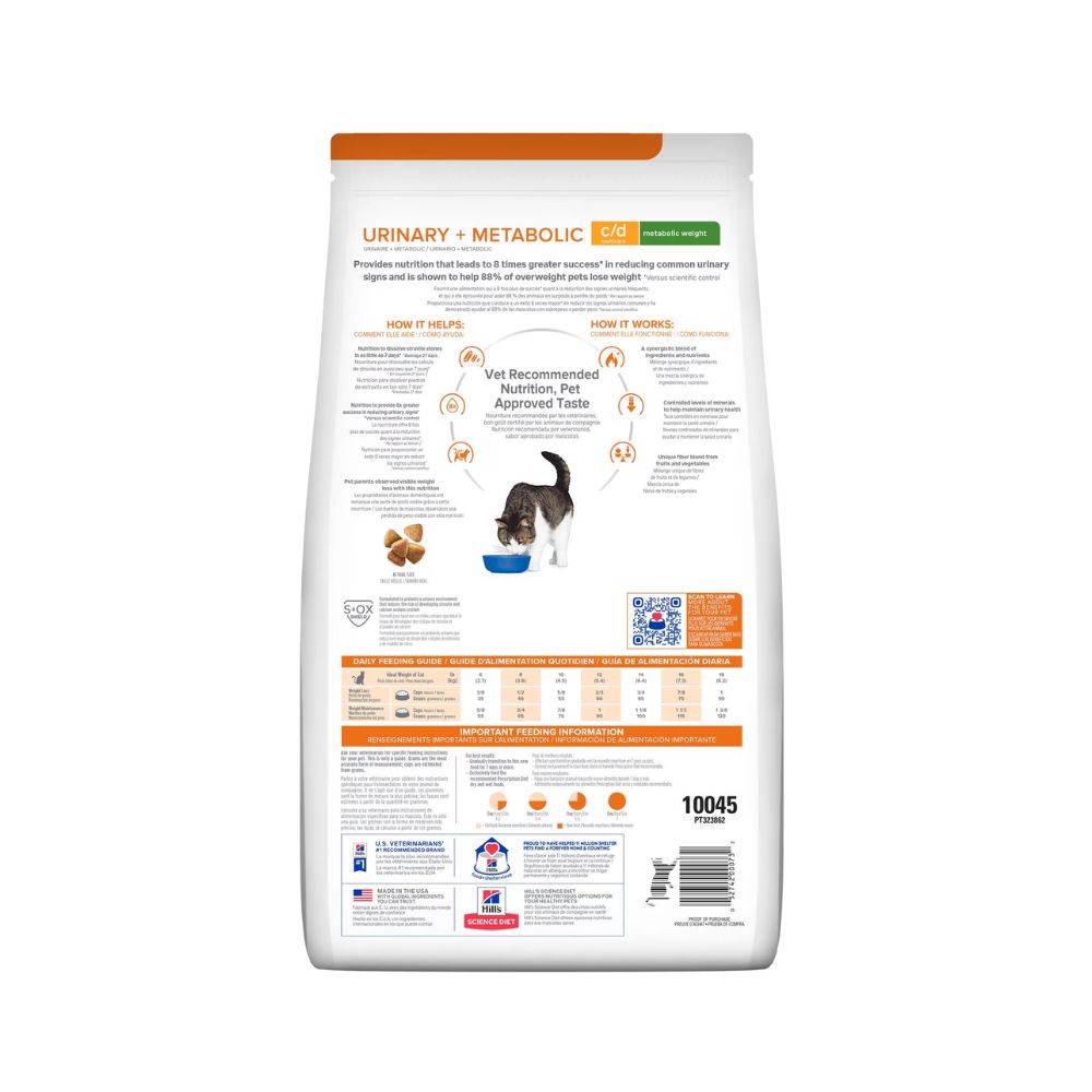 Hills Metabolic + C/D Urinary 2.9Kg Gato