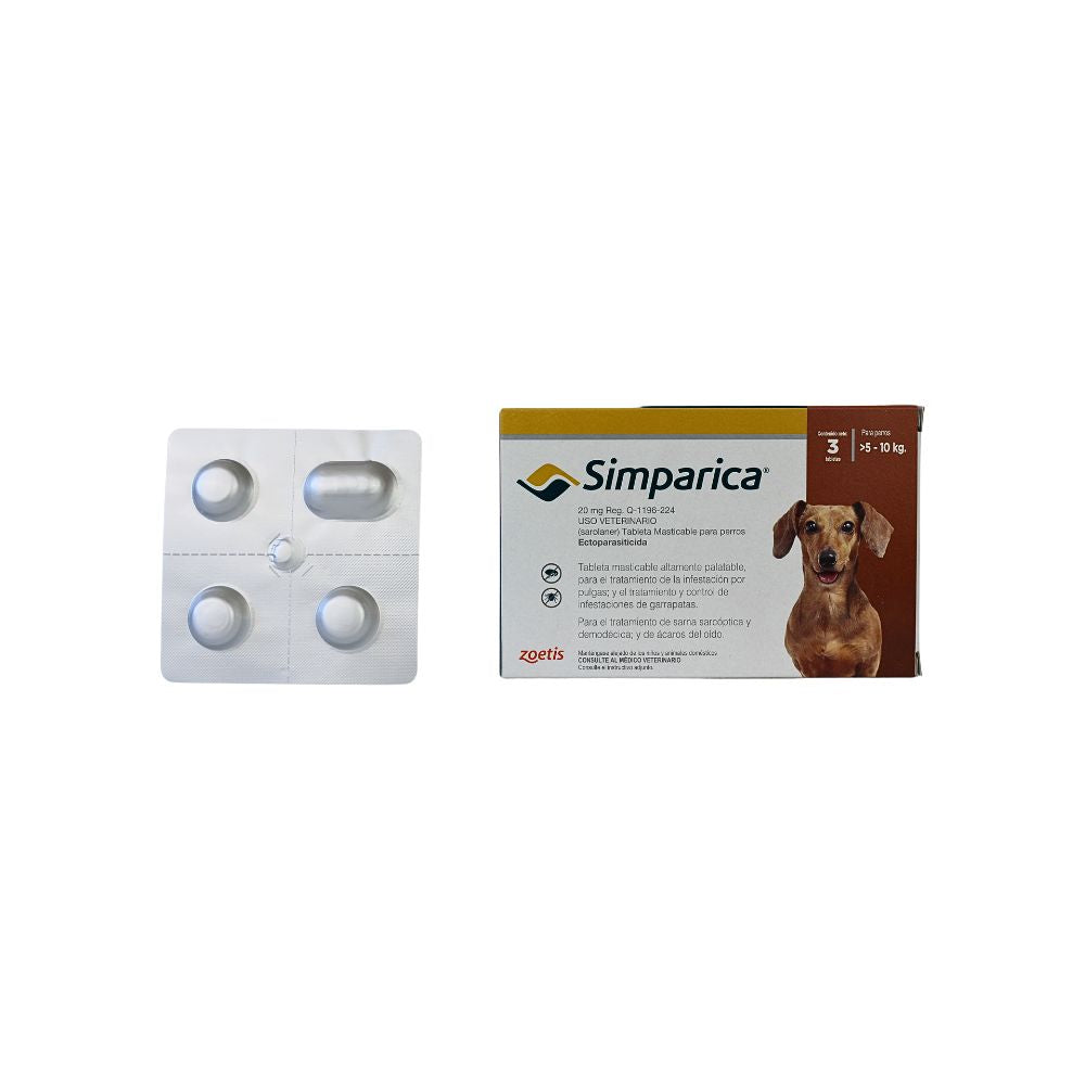 Simparica 20 Mg >5 - 10 Kg 3 Tab