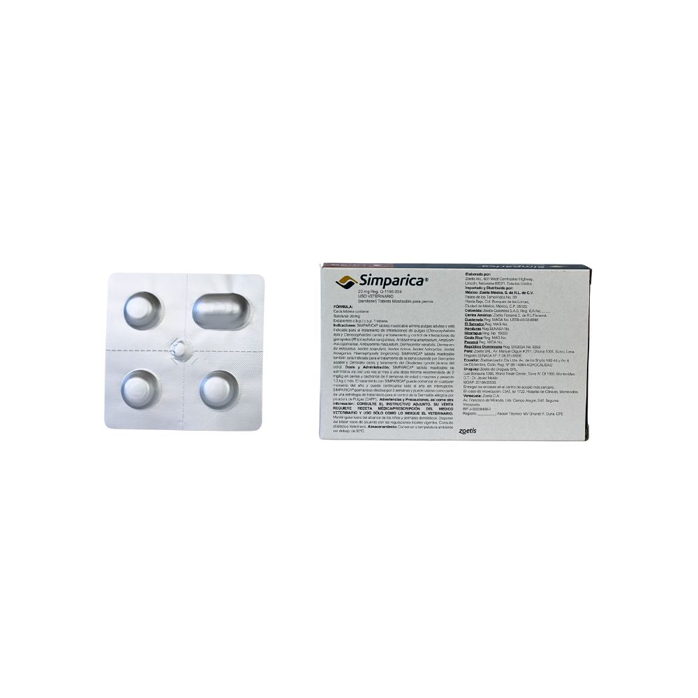 Simparica 20 Mg >5 - 10 Kg 3 Tab