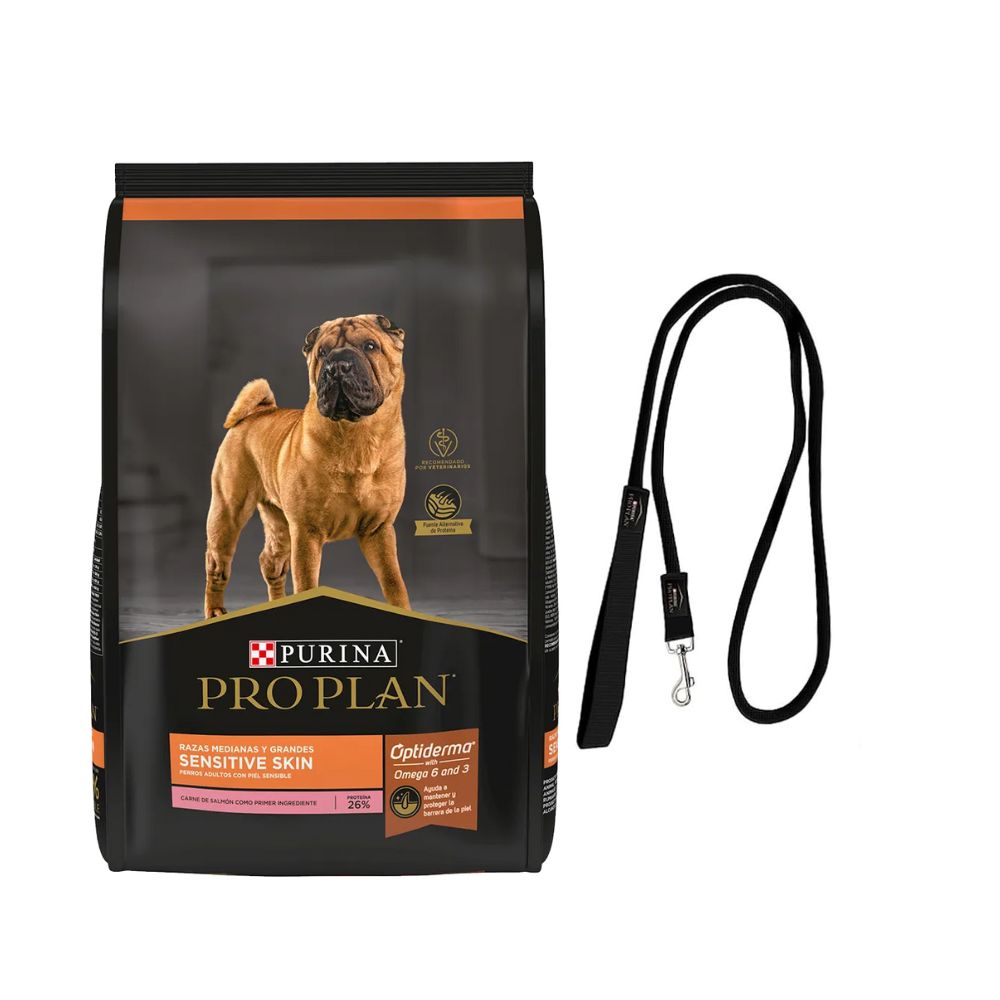 Proplan Sensitive Skin Adulto 17.5 Kg + Correa