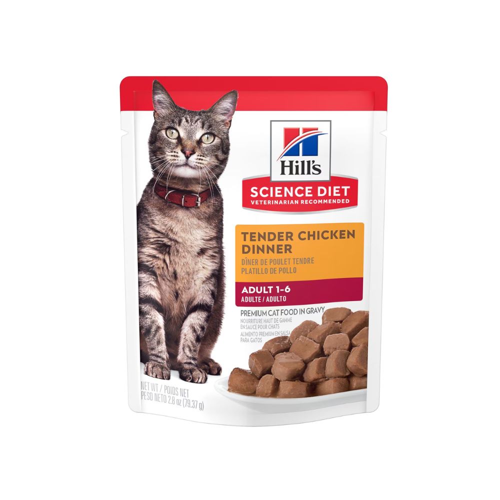Hills Pouch Gato Adult 1-6 Pollo 79G