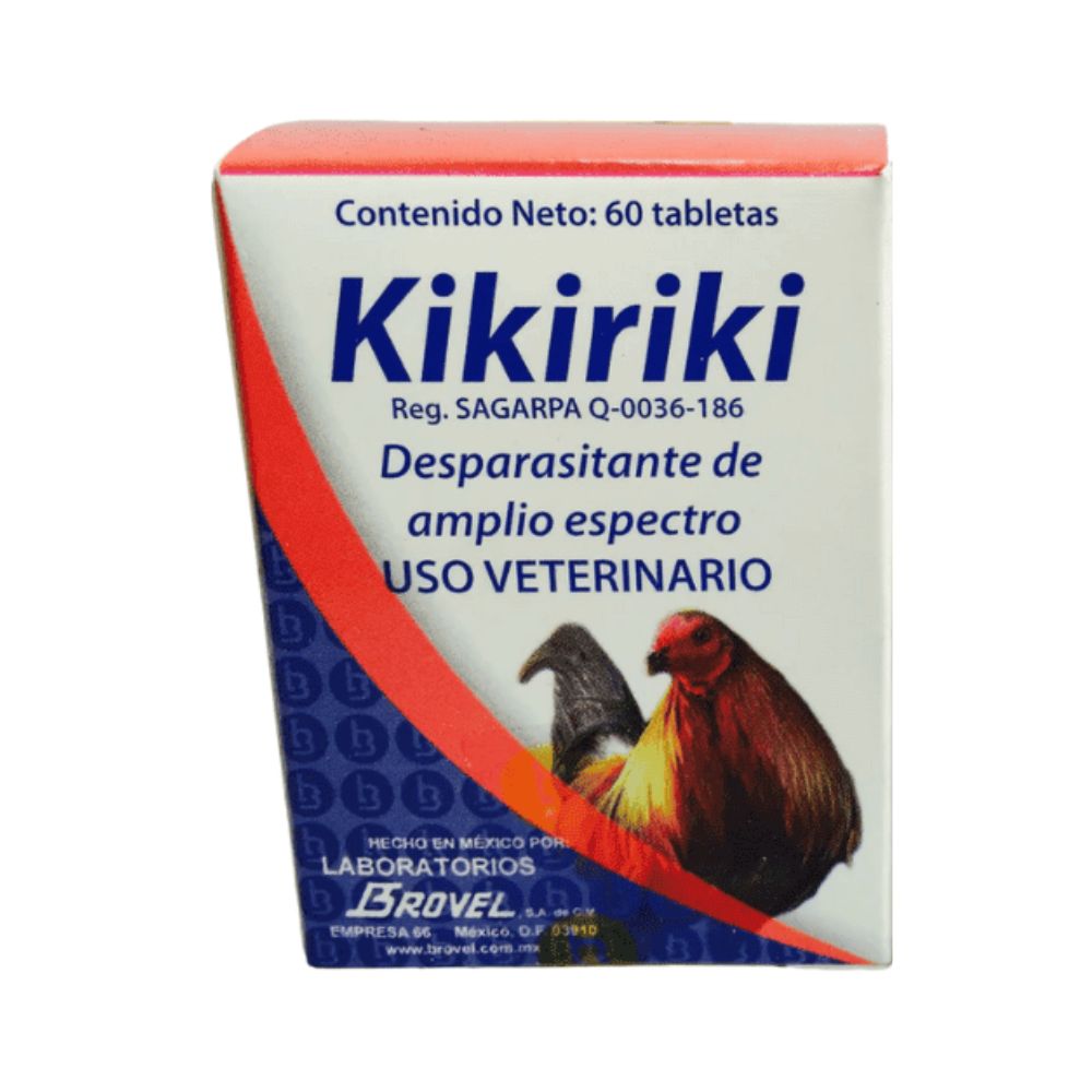 Dechra Kikiriki Desparasitante Para Aves 60 Tabletas