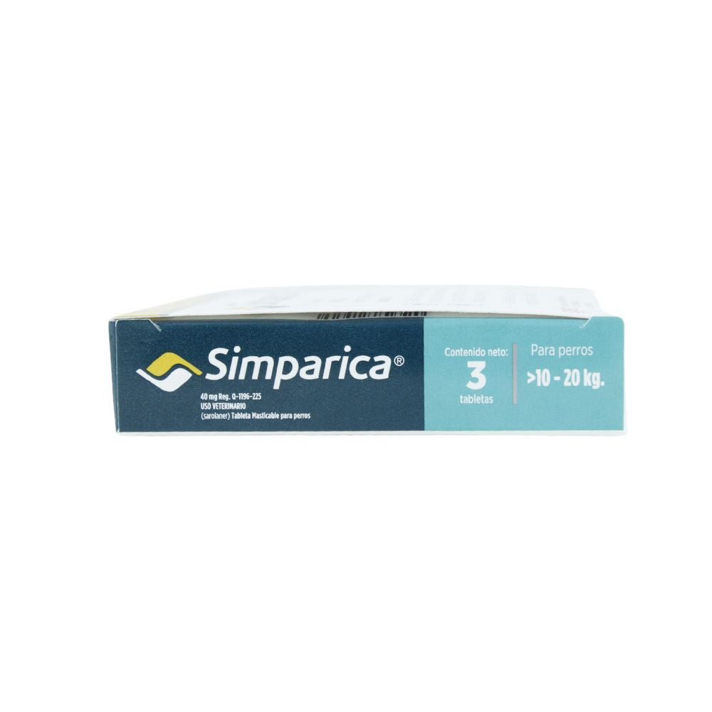 Zoetis Simparica 40 Mg >10 - 20 Kg 3 Tab