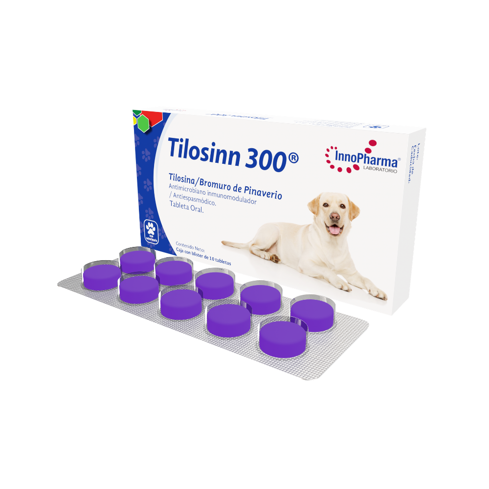 Innopharma Tilosinn (Tilosin 300Mg/Brom. Pinav 150Mg) 10Tab