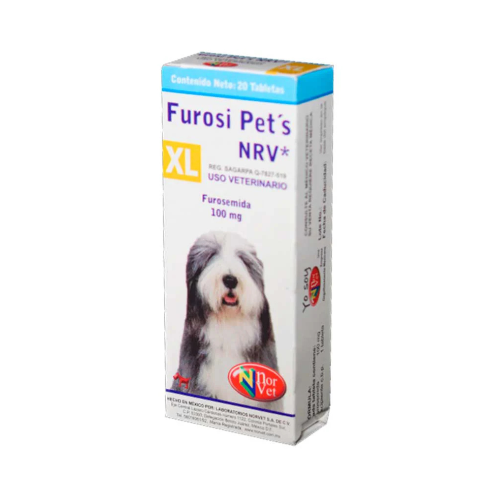 Norvet Furosi Pets Xl 100Mg 20Tab