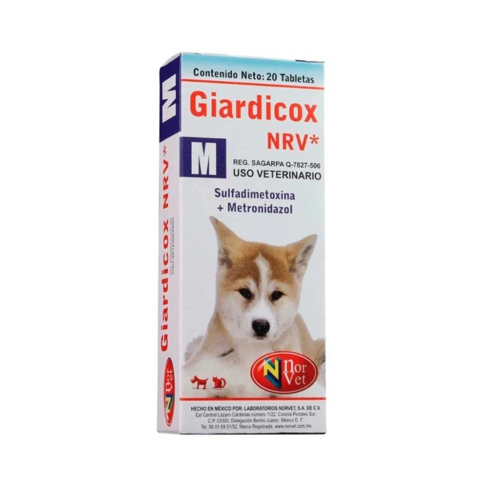 Norvet Giardicox M (Sulfadi 125Mg/ Metroni 75Mg) 20Tab