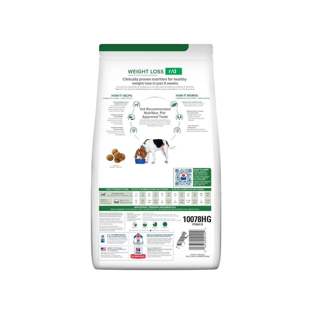 Hills R/D 3.9Kg Perro (Reducción De Peso)