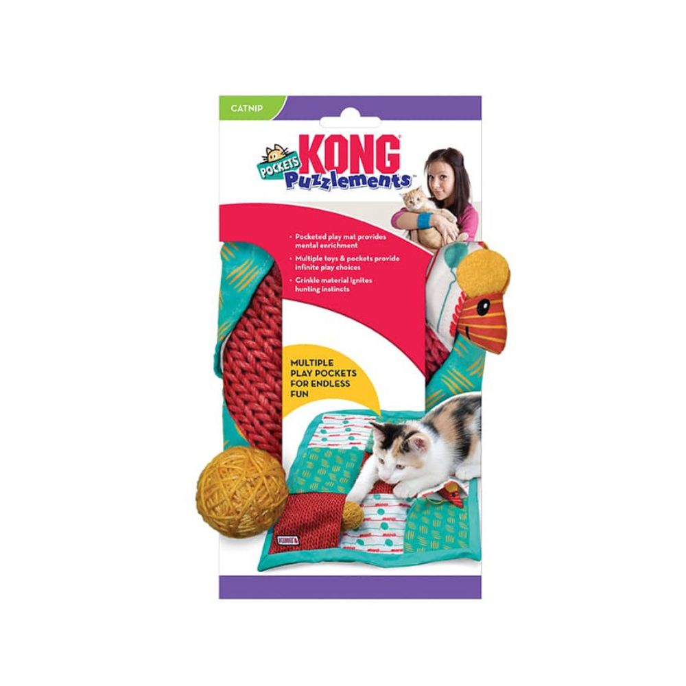 KONG PUZZLEMENTS POCKER CAT TOY