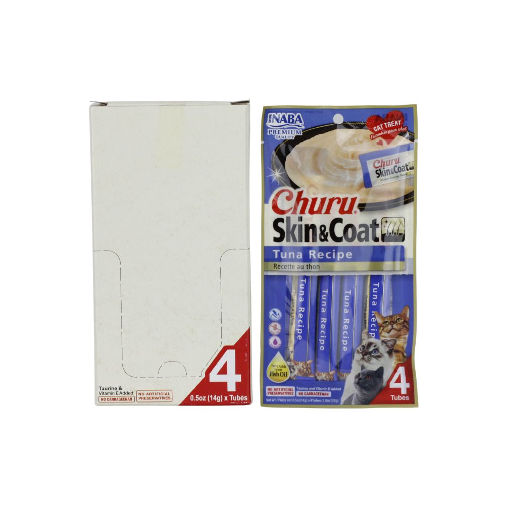 INABA CHURU SKIN & COAT CAJA C/6 BOLSAS C/*4PZ*