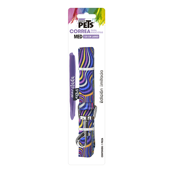 FANCY PETS CORREA MED AQUA POP P/PERRO