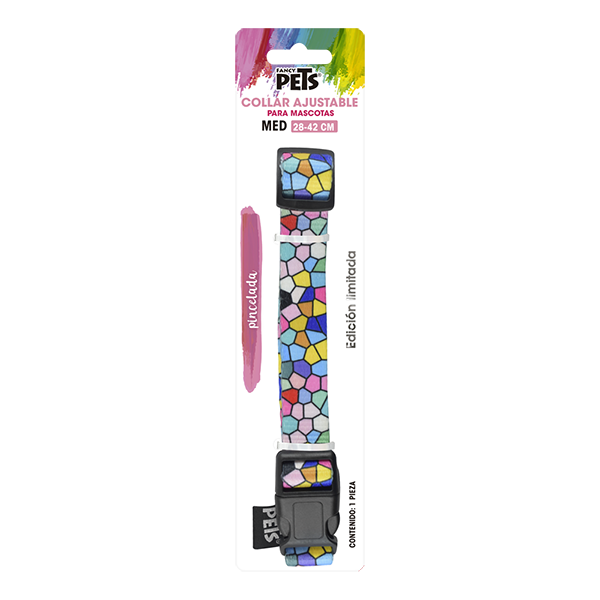 FANCY PETS COLLAR MED GEO GLASS P/PERRO