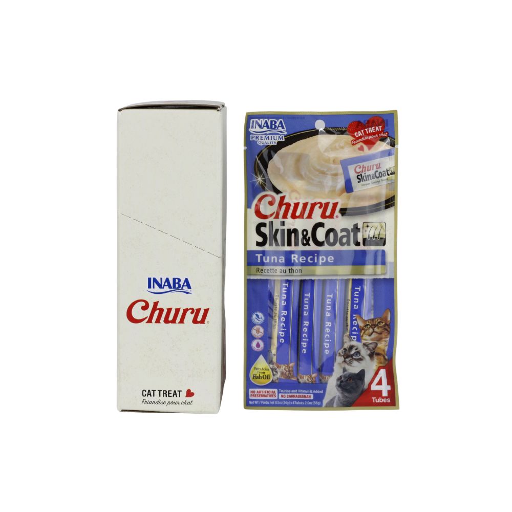 INABA CHURU SKIN & COAT CAJA C/6 BOLSAS C/*4PZ*