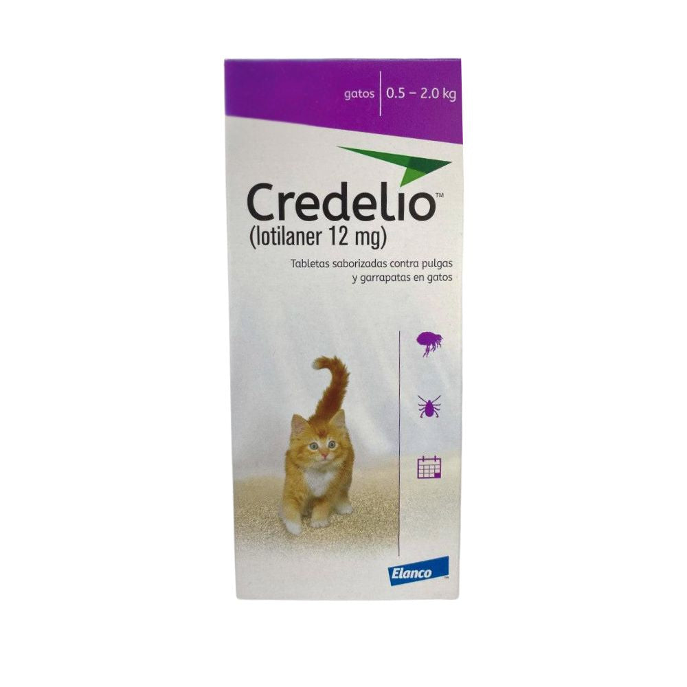Elanco Credelio Gato 12 Mg 0.5-2 Kg *1 Tab*