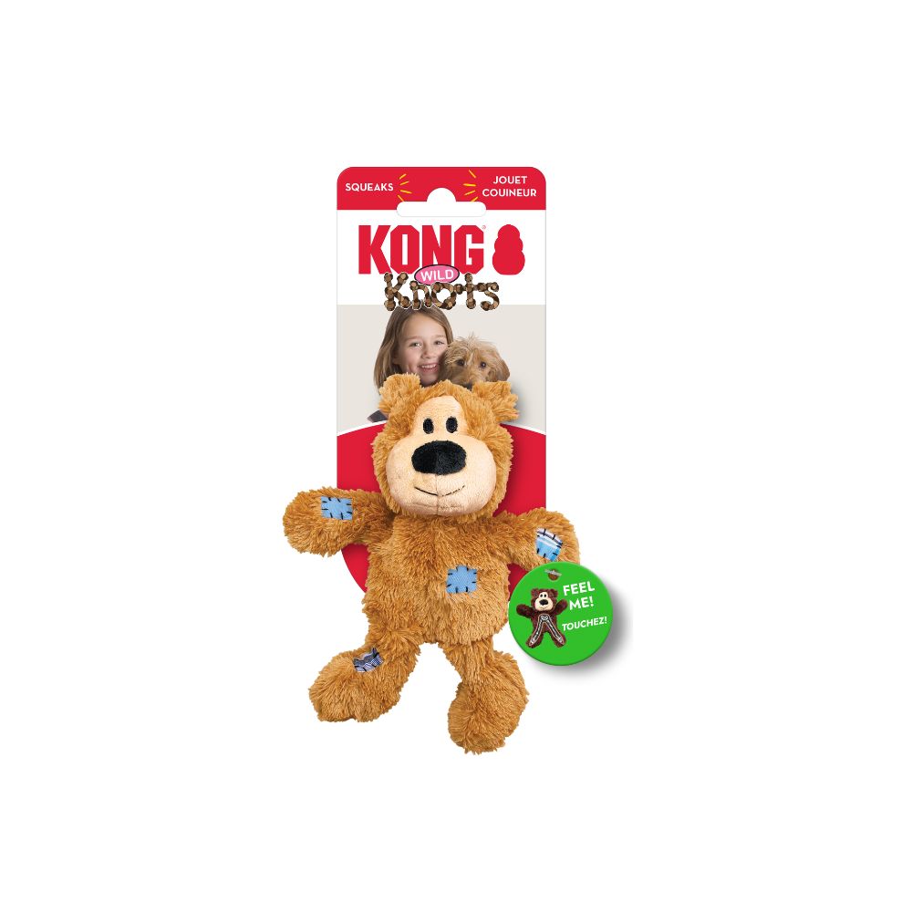 KONG WILD KNOTS BEAR ASSORTED S/M 2PZ