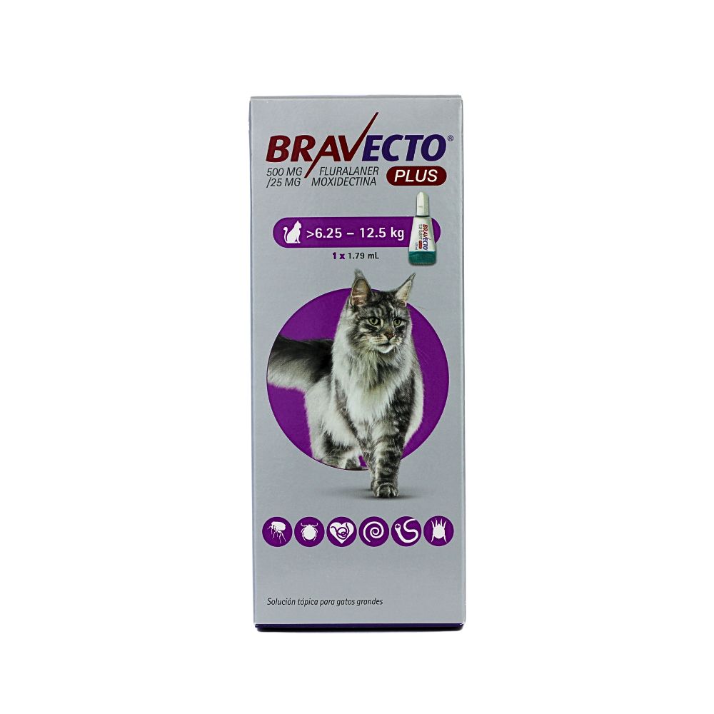 BRAVECTO PIPETA 500 MG GATOS 6.25 - 12.5 KG