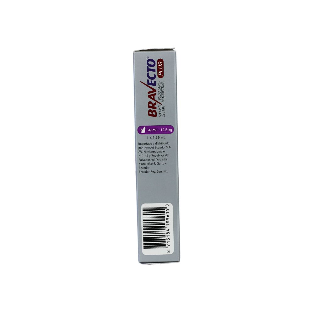 BRAVECTO PIPETA 500 MG GATOS 6.25 - 12.5 KG