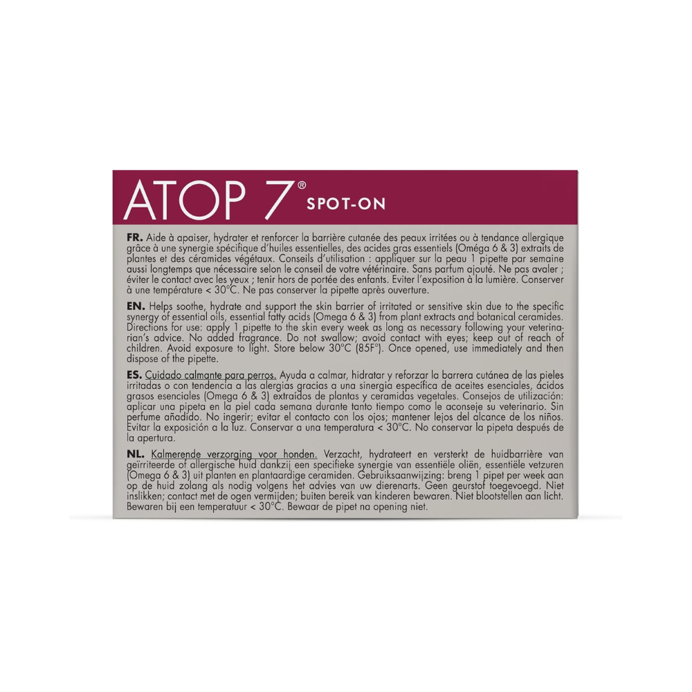 Dermoscent Atop 7 Spot-On For Dogs 0-10 Kg 4X0.6 Ml