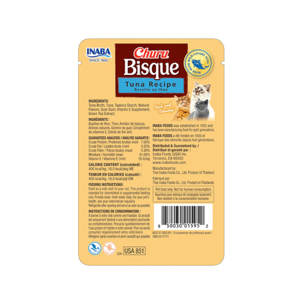 Inaba Churu Bisque Atun 40 G Caja 6 Pz