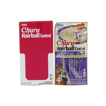 INABA CHURU HAIRBALL CAJA C/6 BOLSAS C/*4PZ*