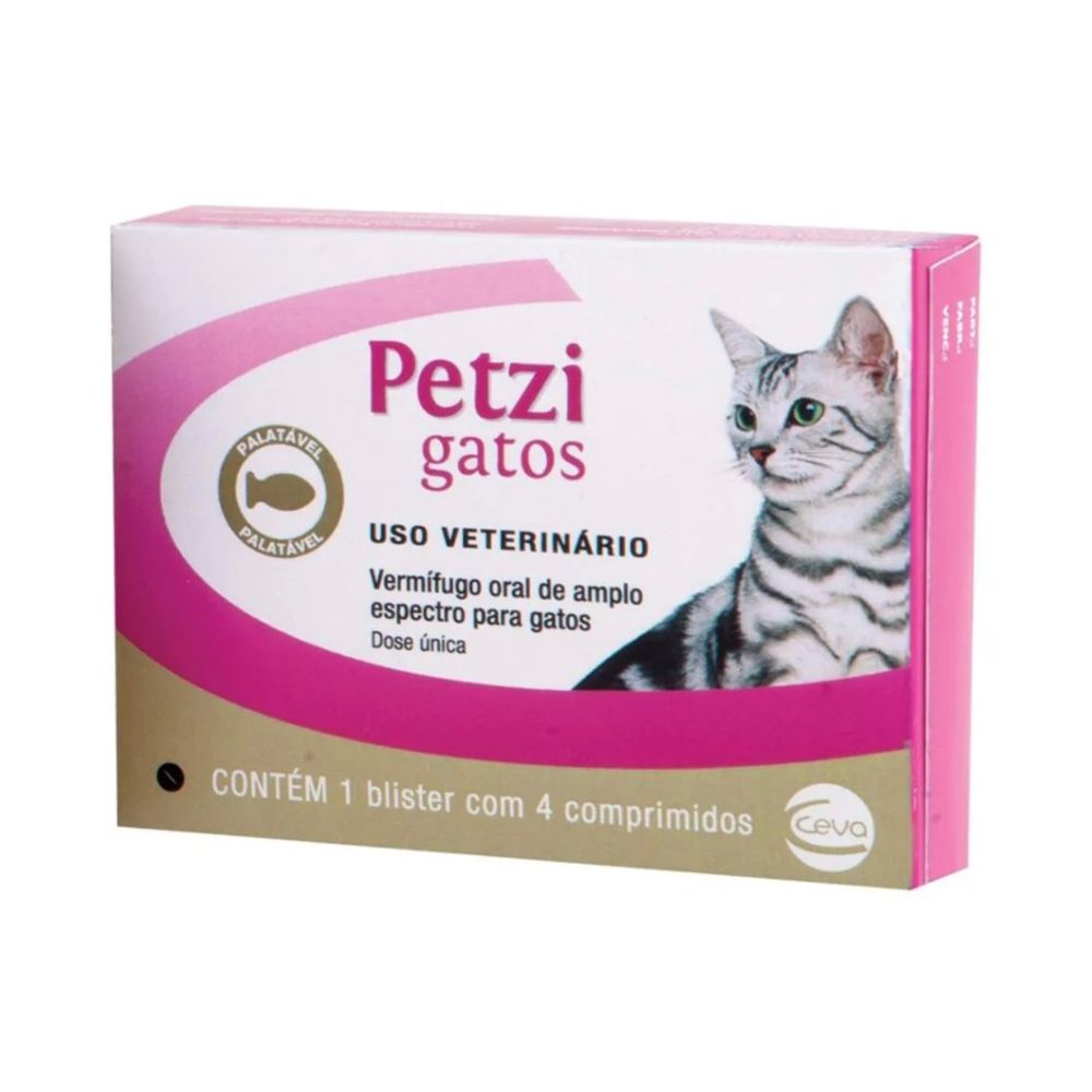 Ceva Petzi Gatos Caja C/Blister Con 4 Comprimidos