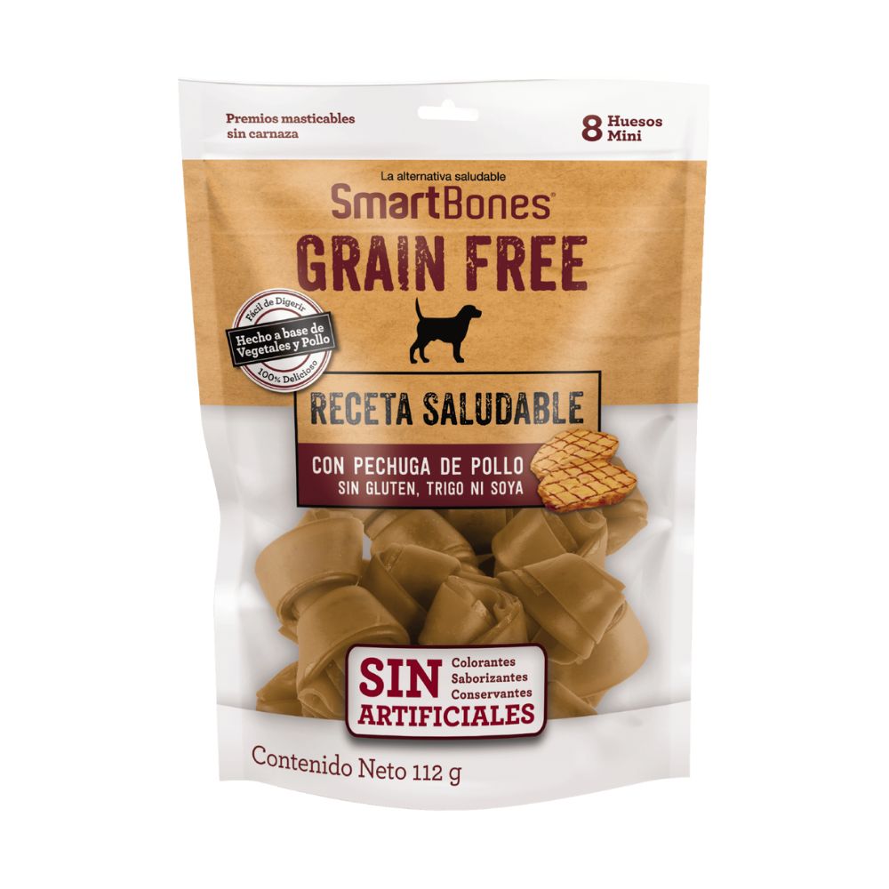 Smartbones Libre De Granos Hueso De Pollo 8 Huesos Mini