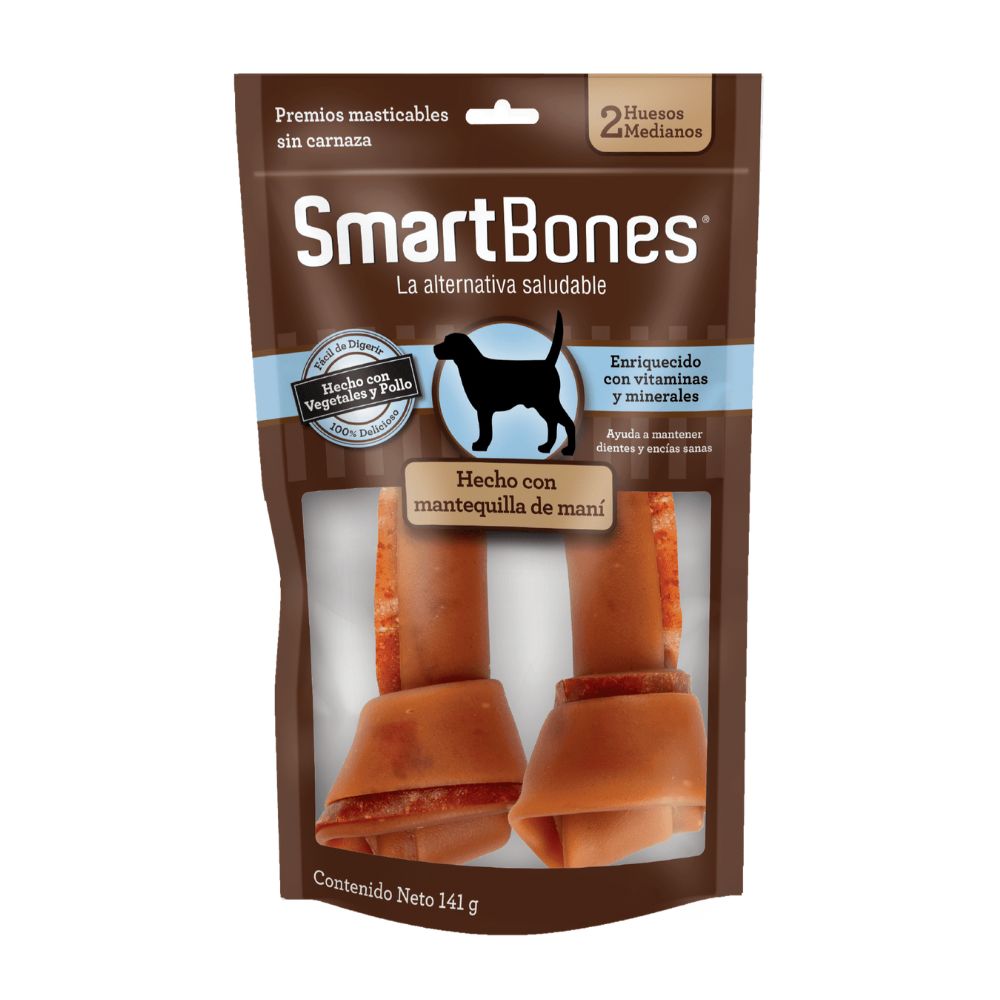 Smartbones Mantequilla 3Pz Hueso Peq