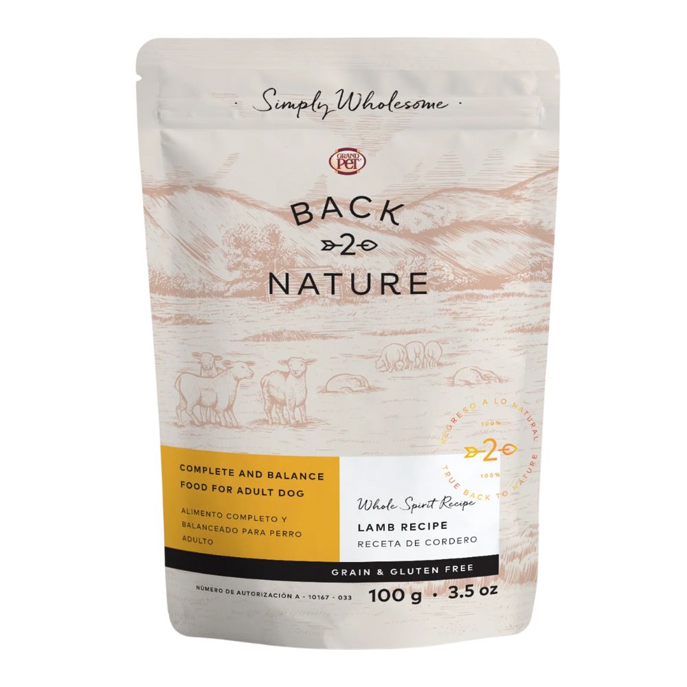 Back 2 Nature Perro Adulto Sabor Cordero Pouch 100 G