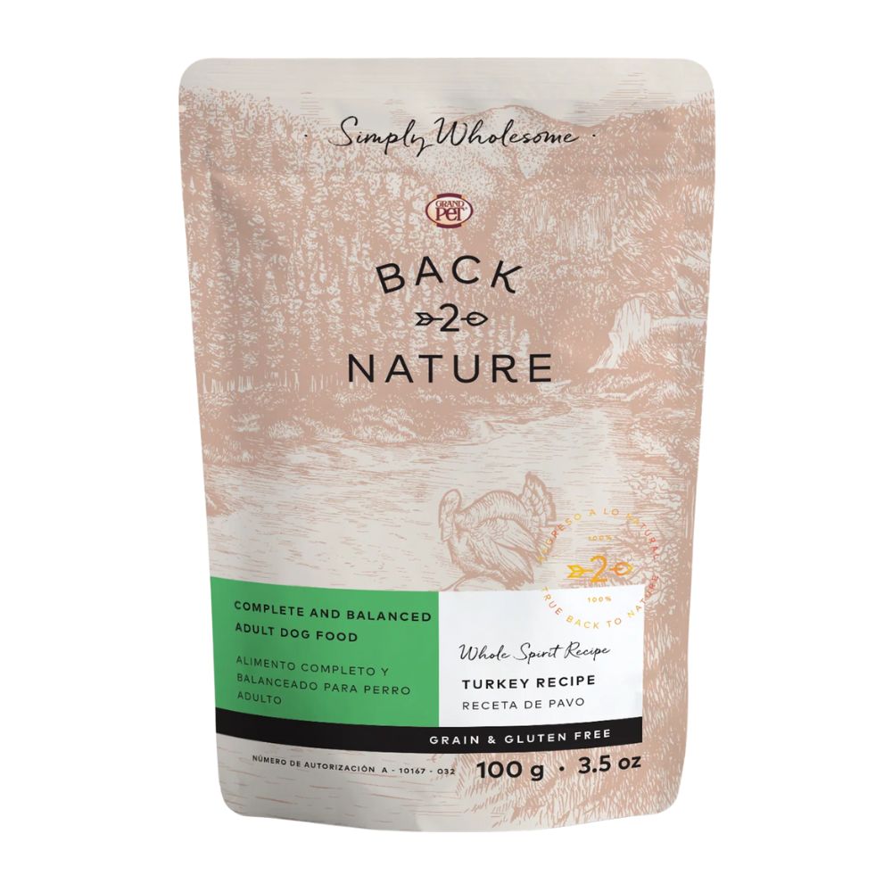 Back 2 Nature Perro Adulto Sabor Pavo Pouch 100 G