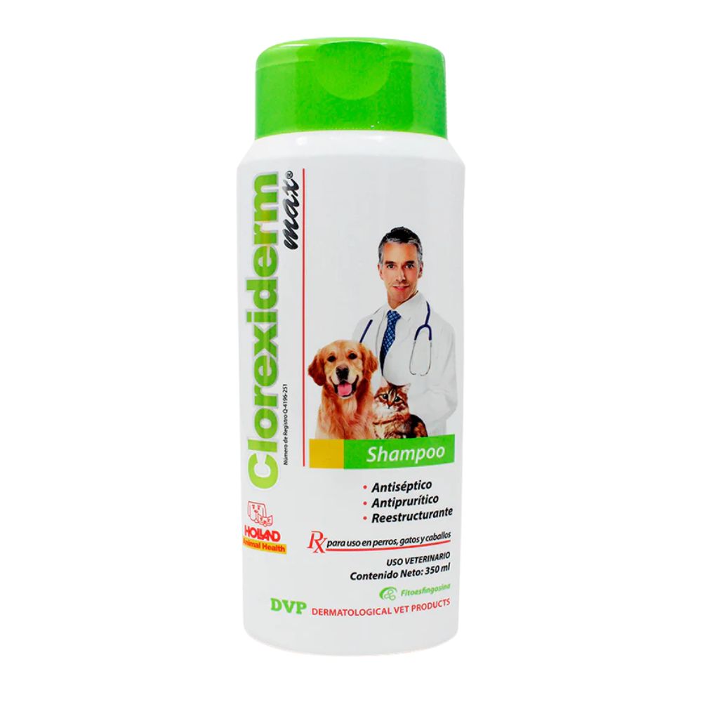 Holland Clorexiderm Shampo Max 350Ml