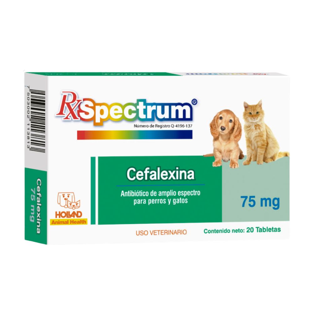 Holland Rx Spectrum Cefalexina 75Mg 20Tab
