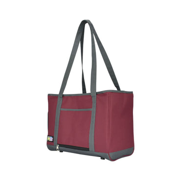 Fancy Pets Transportadora Bolsa De Mano De Tela Vino