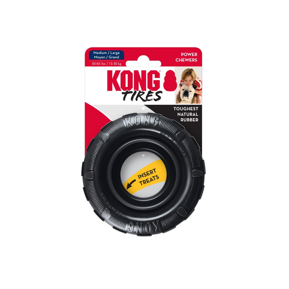 KONG PUPPY LLANTA EXTREME CACHORRO CHICO COLOR NEGRO