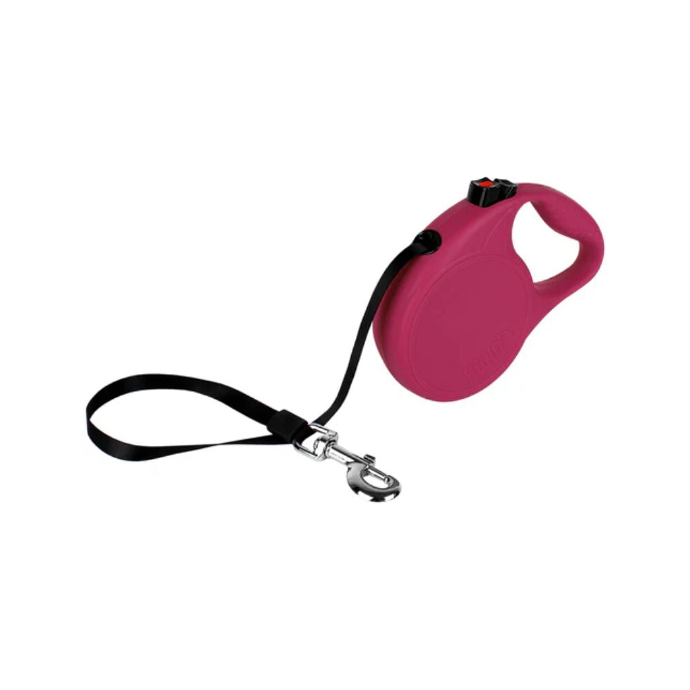 KONG CORREA RETRACTIL TRAIL ROSA CHICA