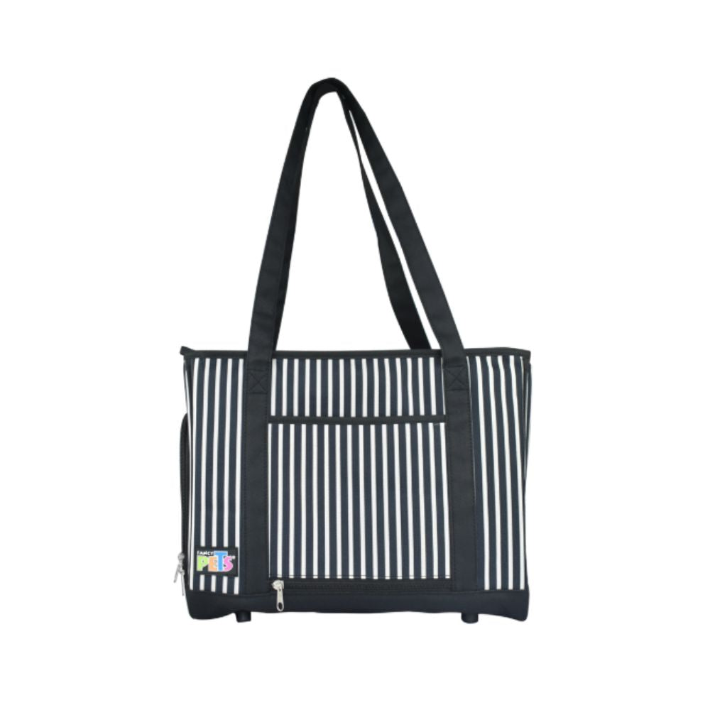 Fancy Pets Transportadora Bolso De Mano De Tela Rayada