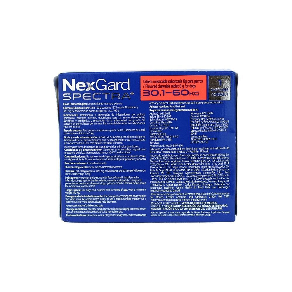 Boehringer Nexgard Spectra Xl 30.1 -60Kg 1 Tab