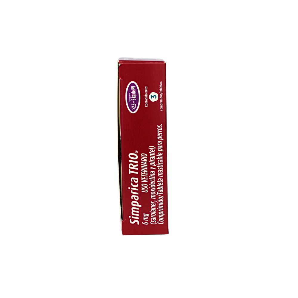 Zoetis Simparica Trio 6 Mg 1 Tab 2.5 - 5 Kg
