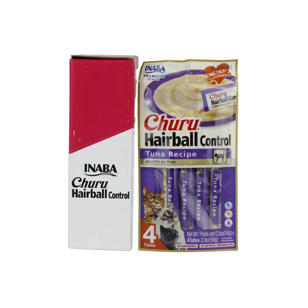 INABA CHURU HAIRBALL CAJA C/6 BOLSAS C/*4PZ*