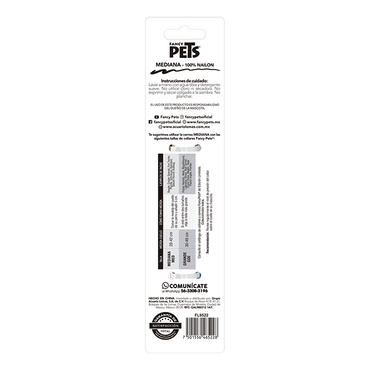 Fancy Pets Correa Med Aqua Pop P/Perro