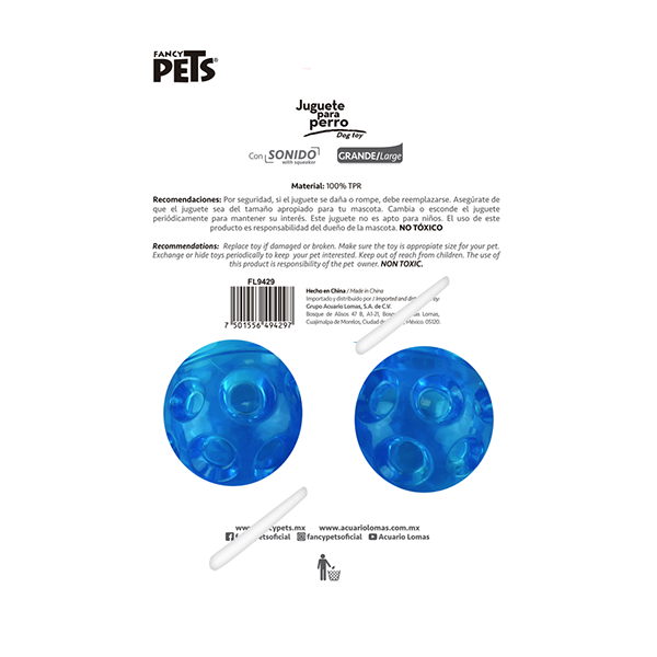 FANCY PETS JUGUETE DONA FLEXIBLE GDE/CON SONIDO